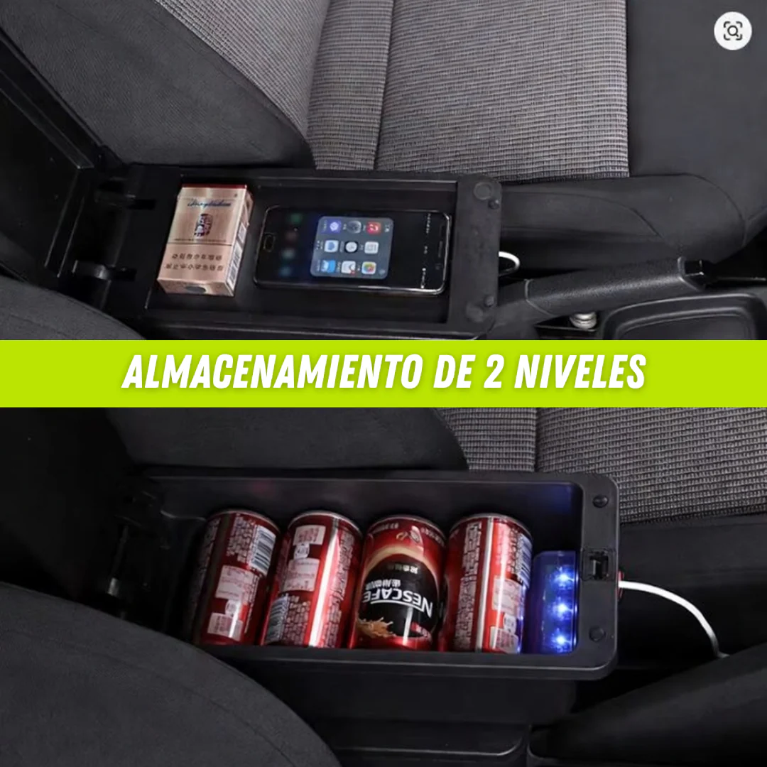 Apoyabrazos para Carro con USB y Espacio Extra - Image 4
