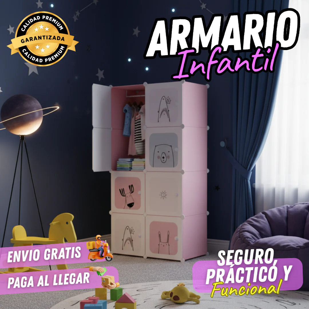 Armario Infantil Organizador De Ropa Y Juguetes - Image 3