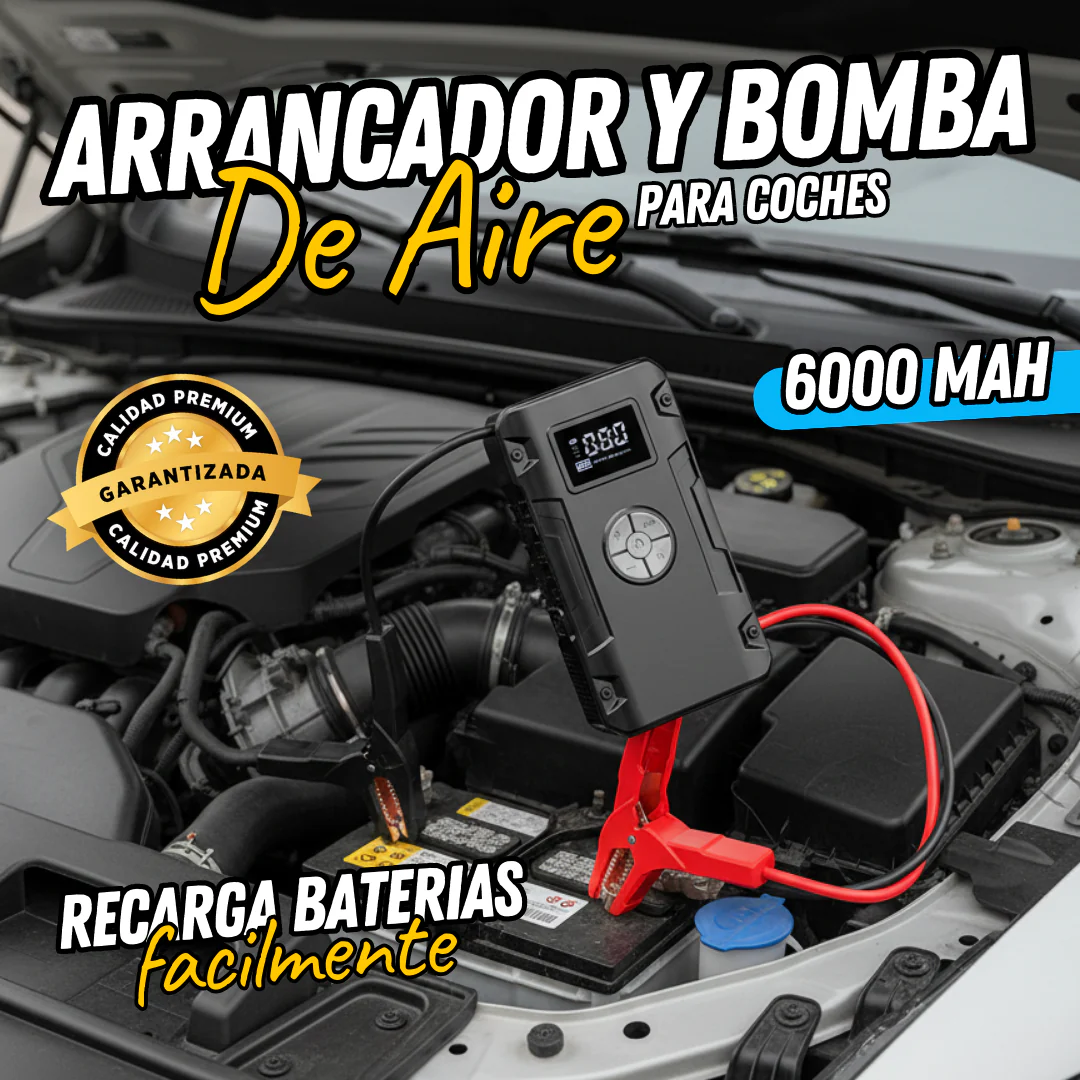 Arrancador de Coches con Arranque de Emergencia, Inflado de Neumáticos, Pantalla de Presión de Neumáticos e Iluminación (INF0600) - Image 2