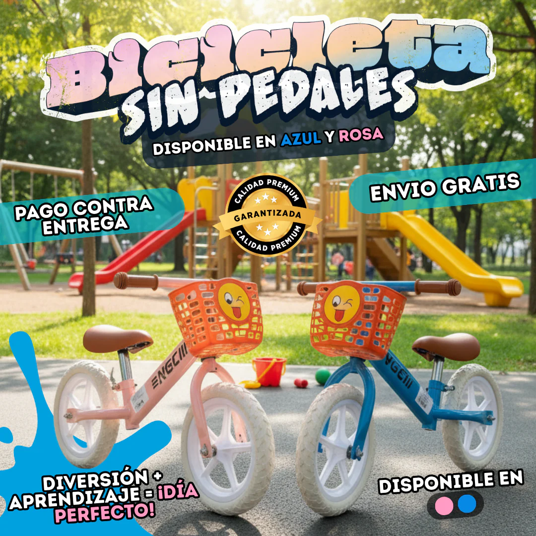 💯 Bici Sin Pedales Anticaídas Kids – Más Seguridad y Equilibrio - Image 2