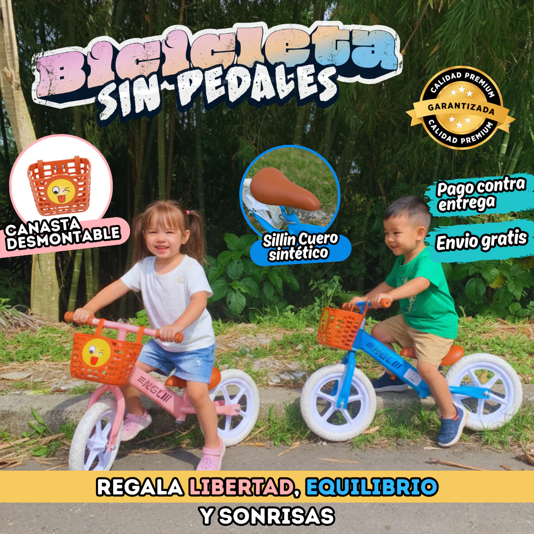 💯 Bici Sin Pedales Anticaídas Kids – Más Seguridad y Equilibrio - Image 3