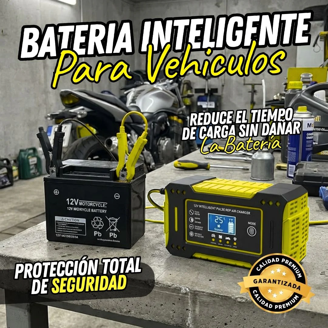 Cargador Inteligente de Batería para Motocicleta y Coche con Pantalla LCD Digital (RBA0100) - Image 2
