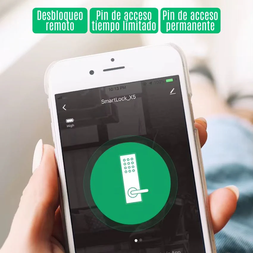 Cerradura Inteligente Con huella, pin, wifi, llave y tarjeta - Image 3