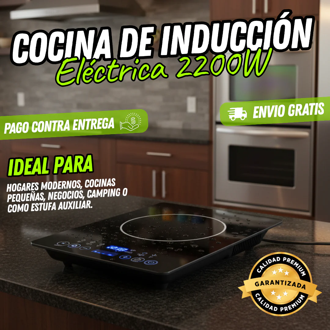 Placa de Inducción 110V Inteligente, Pantalla Táctil, Cocina Premium (IND0100) - Image 2