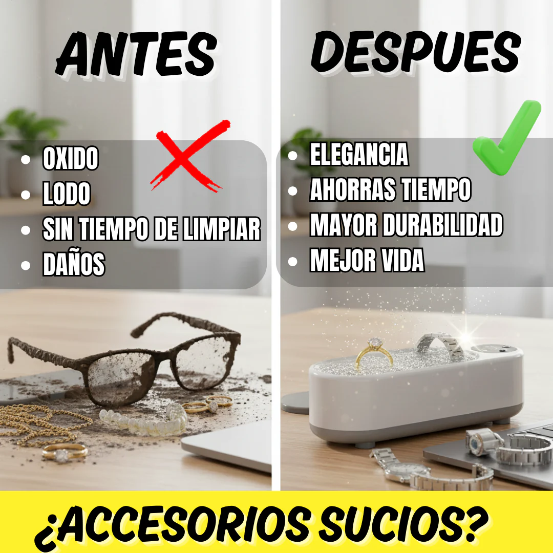 Limpiador multifuncional de joyas por ultrasonidos, para el hogar (LIM0500) - Image 3