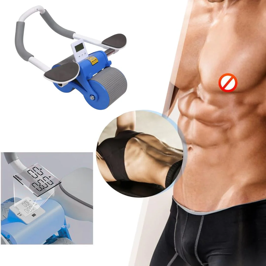 Rueda Abdominal Abs con Rebote Automático Soporte Codos - Image 4