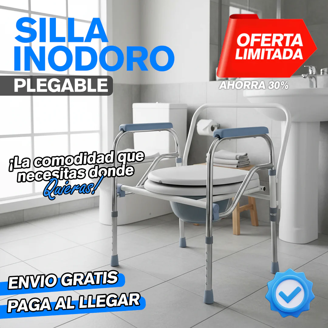 Silla Inodoro Plegable con Posa Manos - Image 2